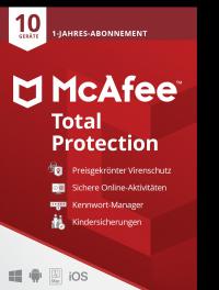 McAfee Total Protection (10 Device -1 Year) ESD