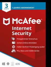 McAfee Internet Security (3 Device - 1 Jahr) MD WIN,MAC/IOS
